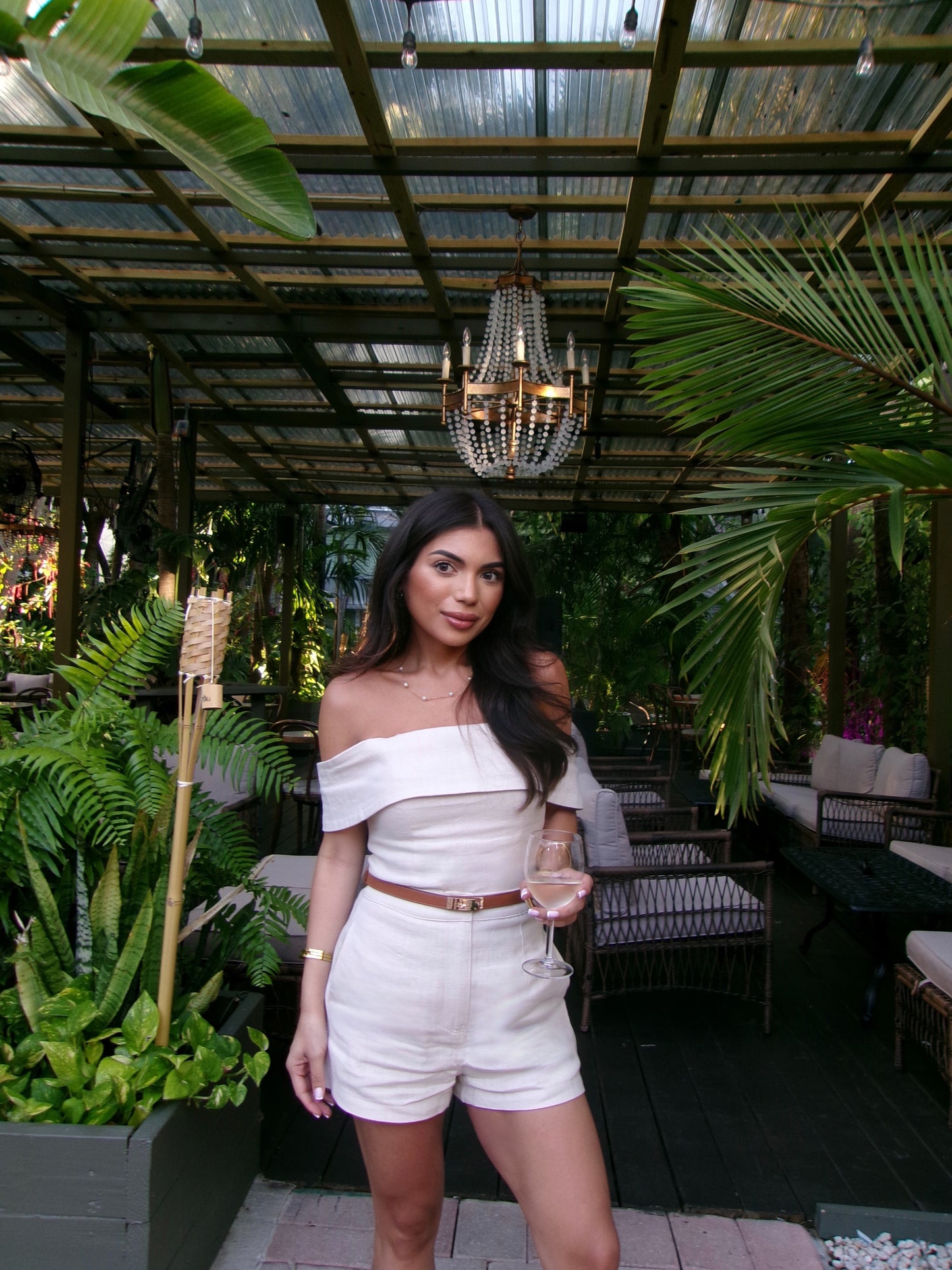Olivia Linen Shorts Set