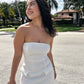 The Muse Strapless Dress - White