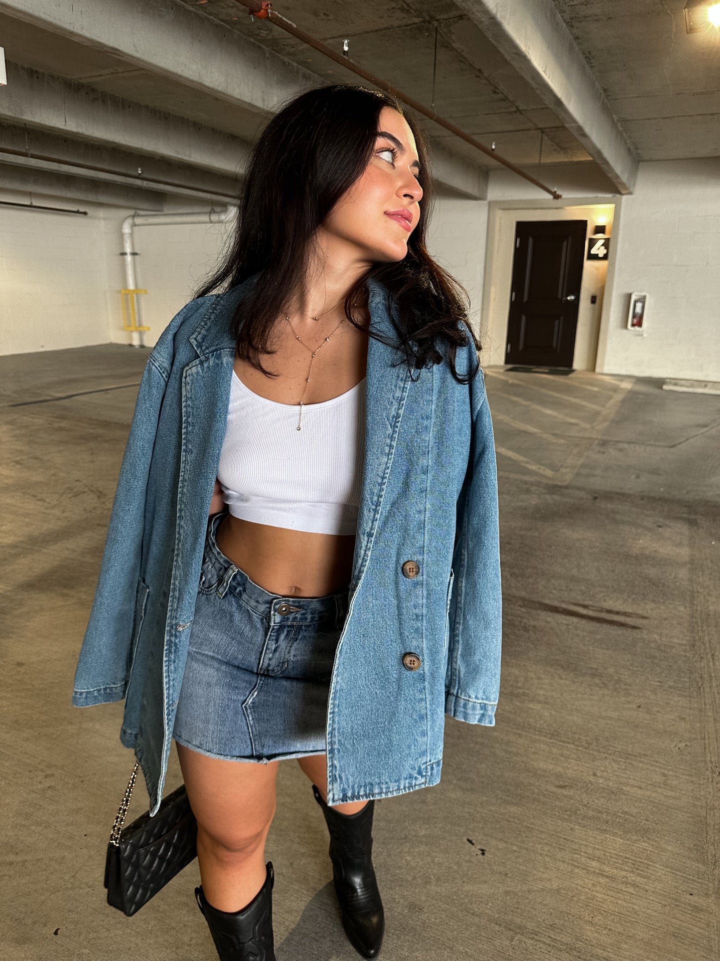 Brandi Denim Blazer