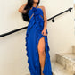 Cabo Cut Out Ruffle Maxi Dress