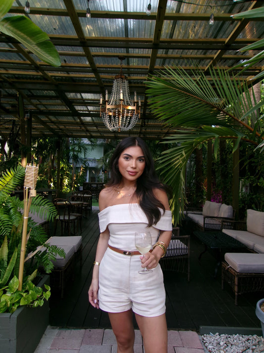 Olivia Linen Shorts Set