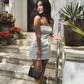 The Muse Strapless Dress - White