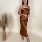 Stop and Stare Satin Maxi Dress