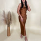 Stop and Stare Satin Maxi Dress